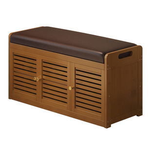 换鞋凳入户门口家用穿鞋凳可坐可收纳鞋柜坐凳一体2026新款中古风