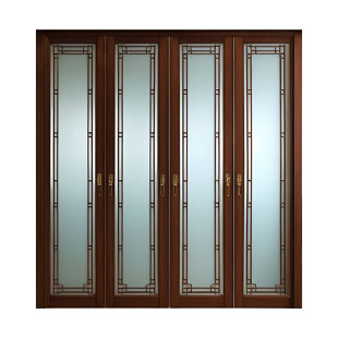 隔断门定制推拉门室内平移门阳台隔断卧室厨房联动门新中式折叠门