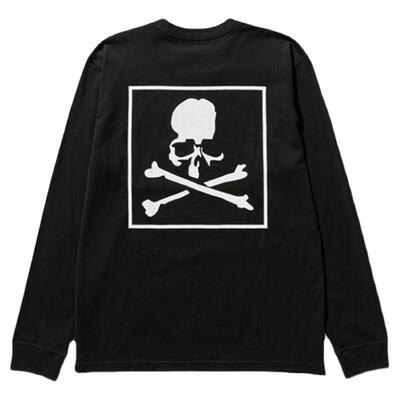 mmj不撞衫 MASTERMIND WORLD长袖T 恤骷髅头印花上衣青少年套头