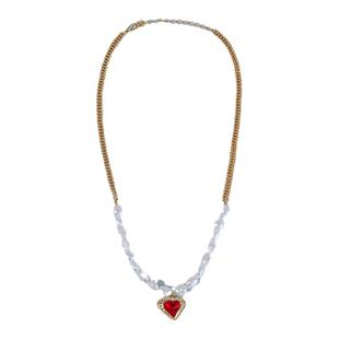 特卖品RoundFace Tavn 天然淡水珍珠爱心吊坠高级感项链