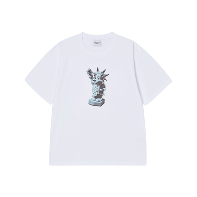 ADLV自由女神AC熊印花短袖T恤