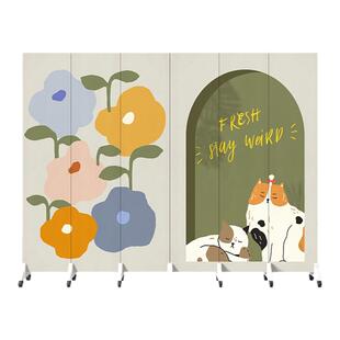 简约现代屏风隔断客厅卧室家用轻奢折叠移动装饰办公室遮挡可定制