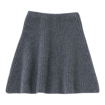 moussy甜美公主风短款针织半身裙