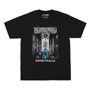 Hypocrisy Penetralia死亡金属摇滚短袖T恤印花圆领休闲男T-Shirt