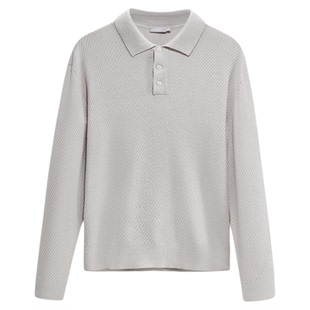 【可机洗羊毛衫】九牧王男士25秋冬季新款polo领保暖翻领针织毛衣