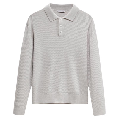 【可机洗羊毛衫】九牧王男士25秋冬季新款polo领保暖翻领针织毛衣