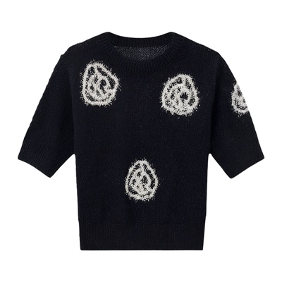 小香风高级山茶花马海毛软糯毛衣