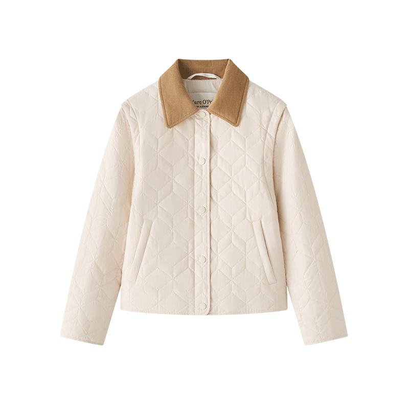 【自营】Marc O'Polo2025冬季新款格纹可脱卸袖子棉服外套女士