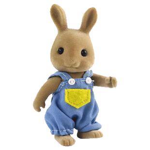 植绒公仔换衣换装玩偶过家家玩具森林动物兔子一家娃娃生日礼物女