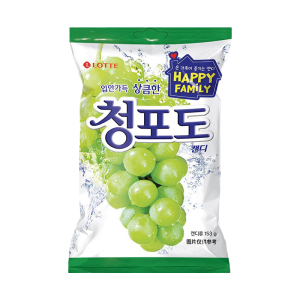 韩国进口乐天青葡萄硬糖网红糖果