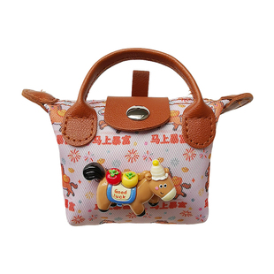 2026马年新款手机挂绳包包挂件女迷你储物小包钥匙U盘耳机包充电器mini零钱包户外旅游出行防丢防掉便携收纳