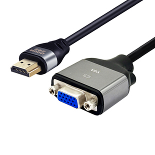优特讯 HDMI转VGA母连接线公转母台式机笔记本接投影显示器视频线