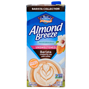 美国低卡无糖杏仁奶饮料BLUE DIAMOND ALMOND BREEZE UNSWEETENED