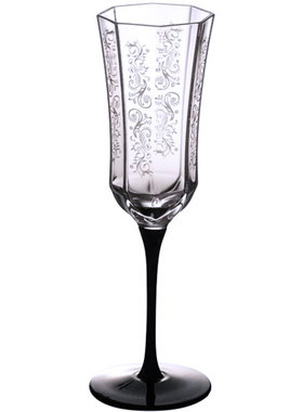U Mi LIVING · 黑天鹅 | 香槟杯法式轻奢中古玻璃高脚杯红酒杯