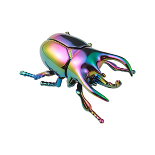 发条甲虫动物模型仿真甲壳虫独角仙可动关节昆虫上链爬行男孩玩具