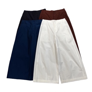 2026春季新款欧货时尚通勤皮马棉纯色宽松休闲九分阔腿裤气球裤女