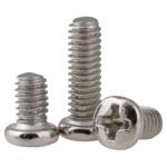 镀镍圆头螺丝钉十字盘头螺钉加硬眼镜黑色电子小螺丝M1.4M2M3M4M5