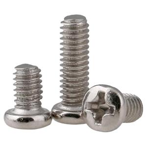 镀镍圆头螺丝钉十字盘头螺钉加硬眼镜黑色电子小螺丝M1.4M2M3M4M5