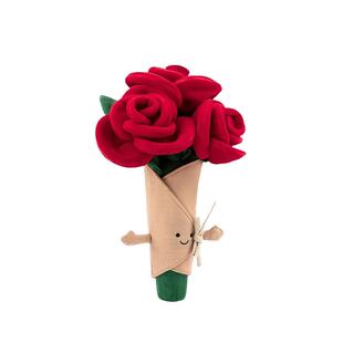 玫瑰手捧花玩偶仿真花束新婚领证登记结婚订婚拍照道具生日礼物女