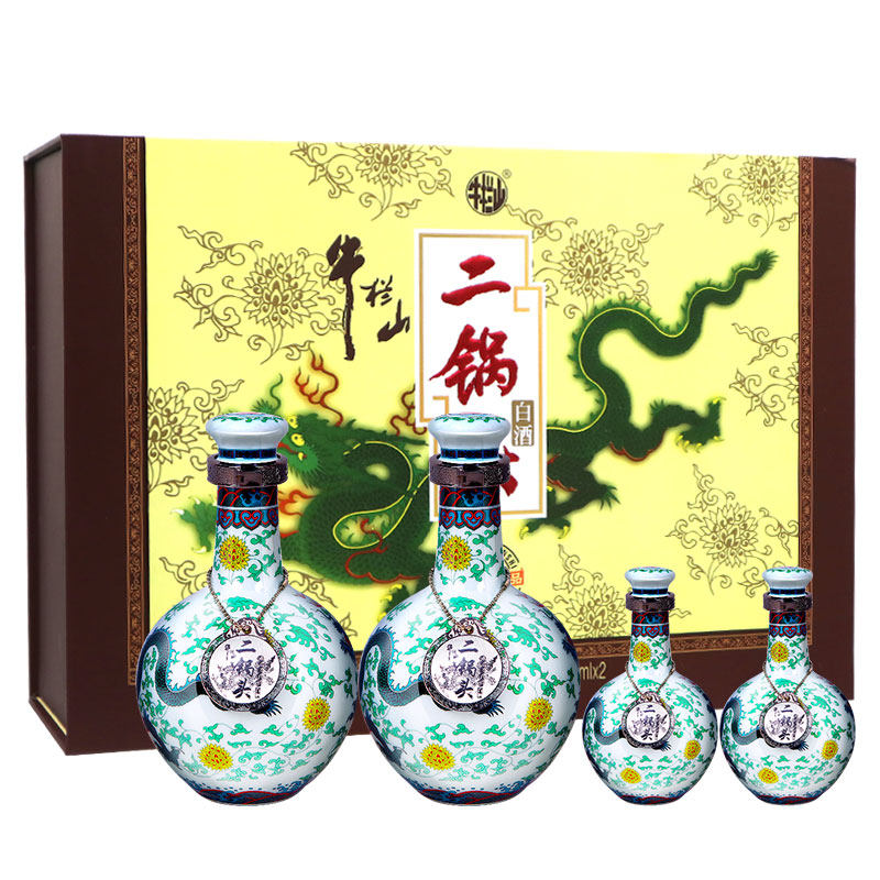 牛栏山白酒53度青龙礼盒清香型