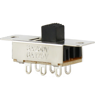 拨动开关单双排直插小微型电源4脚按键滑动3档位6波动按钮波段2档