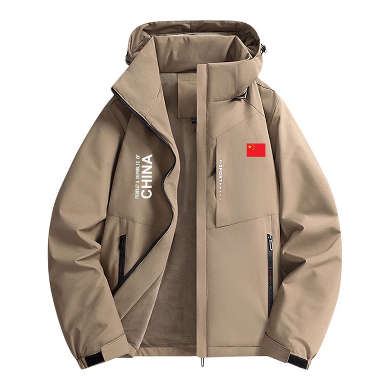 国家队大码新款男士冲锋衣