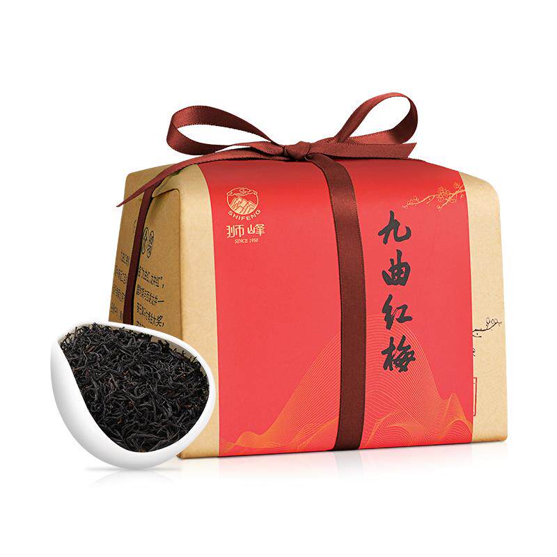 狮峰牌九曲红梅茶工夫红茶一级200g正宗杭州原产地茶叶龙井红茶