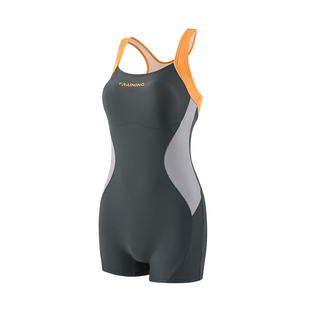 361泳衣女款成人连体平角泡温泉遮肉显瘦游泳馆竞速训练女士泳装