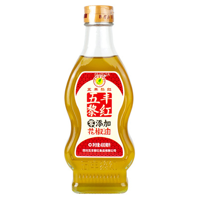 五丰黎红花椒油藤椒油400ml*2瓶