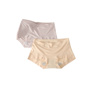 莫代尔内裤女士抗菌纯棉全棉裆舒适无痕柔软包臀三角裤中腰女短裤