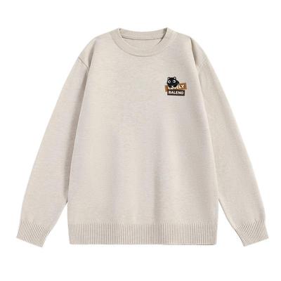 班尼路男士针织重磅圆领毛衣男