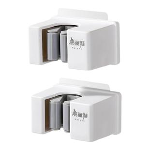 美丽雅拖把挂钩免打孔壁挂拖把架浴室卫生间拖把夹子扣无痕贴粘钩