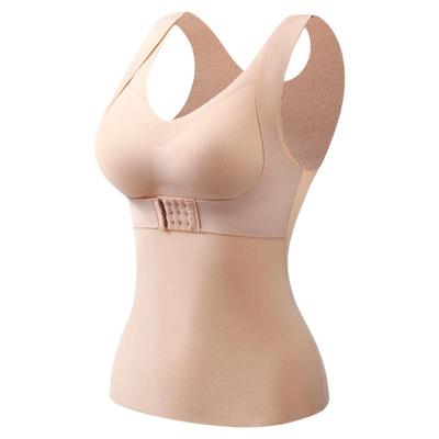 提拉保暖背心女文胸罩带胸垫