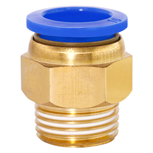 气动气缸快插接头气管快速接头pc8-02螺纹直通pc10-3/4-M5