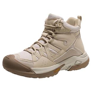 骆驼登山鞋女士大头丑萌鞋高帮冬季新款徒步鞋爬山防滑户外运动鞋