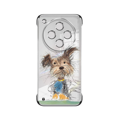 炸毛小狗适用oppofindx8手机壳网红卡通x7ultra保护套findx6透明电镀0pp0新款x8s+可爱无边框防摔x5pro硬壳x3