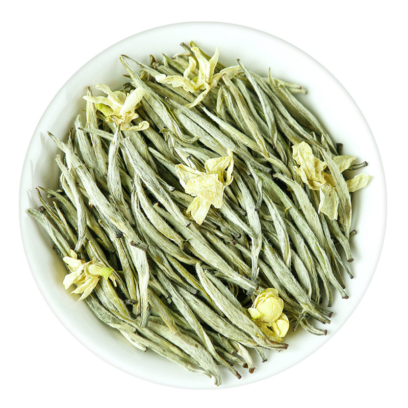 茉莉花茶独芽大白毫银针特级