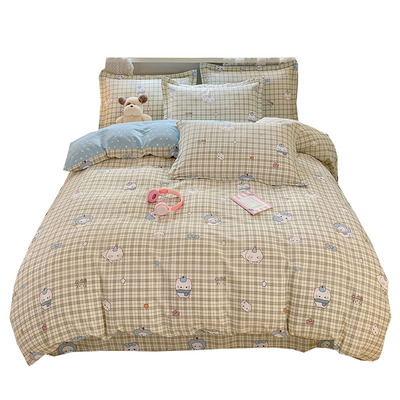 100%纯棉被套单件全棉学生被单罩