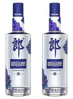 双瓶】郎酒顺品郎蓝顺45度480ml