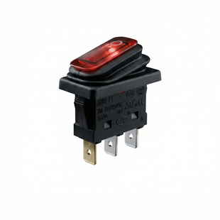 大电流船型开关KCD3防水翘板开关30A50A125V/250V单联设备开关