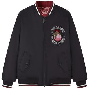 TeenieWeenie小熊奥莱秋季两面可穿夹棉棉服棒球服短款外套女装