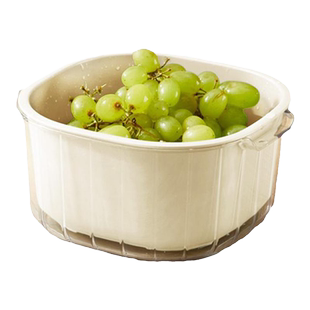 洗菜盆沥水篮厨房双层洗菜篮滤水小号洗水果淘菜盆水果盘客厅家用