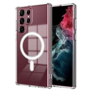 适用三星S25edge手机壳S24plus磁吸亚克力s23FE防摔s22ultra透明A56硬壳A36保护套