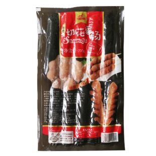 三统万福香肠切花香肠热狗烤肠长沙拉花肠700g10根开花肠热狗烧烤