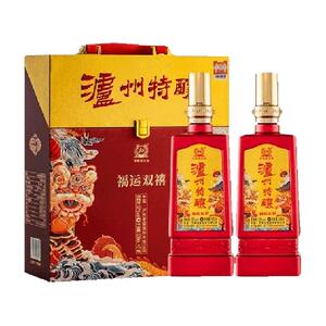 泸州老窖特酿酒福运双禧礼盒装500ml*2瓶