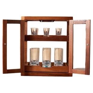 高档白酒杯酒具套装家用轻奢高级感一套一口杯水晶玻璃分酒器酒盅