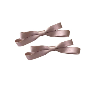 甜美粉色蝴蝶结发夹可爱双马尾侧边夹子两侧发卡头饰芭蕾风jk发饰