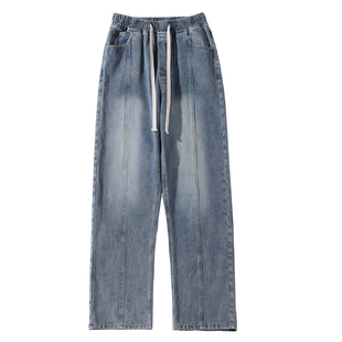 班尼路SK美式高街牛仔裤男2026春季新款宽松直筒痞帅休闲裤子男YS