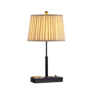 床头台灯卧室创意美式客厅简约现代北欧USB插口充电调光装饰台灯