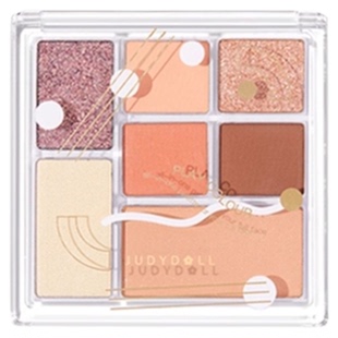 眼影高光修容腮红一盘多用!橘朵26号眼影盘七巧原木大地色系日常